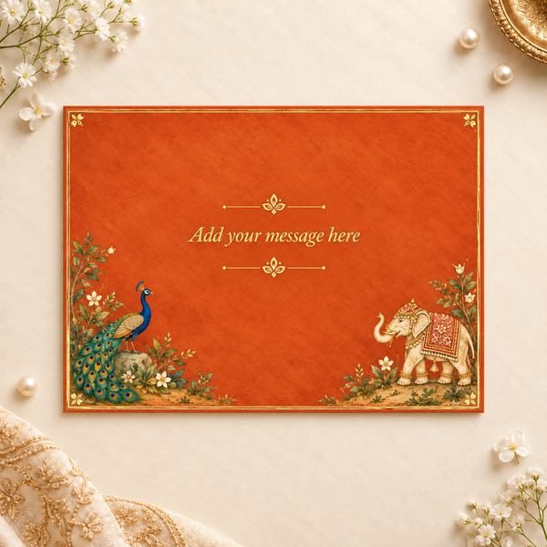 Message card customisation preview