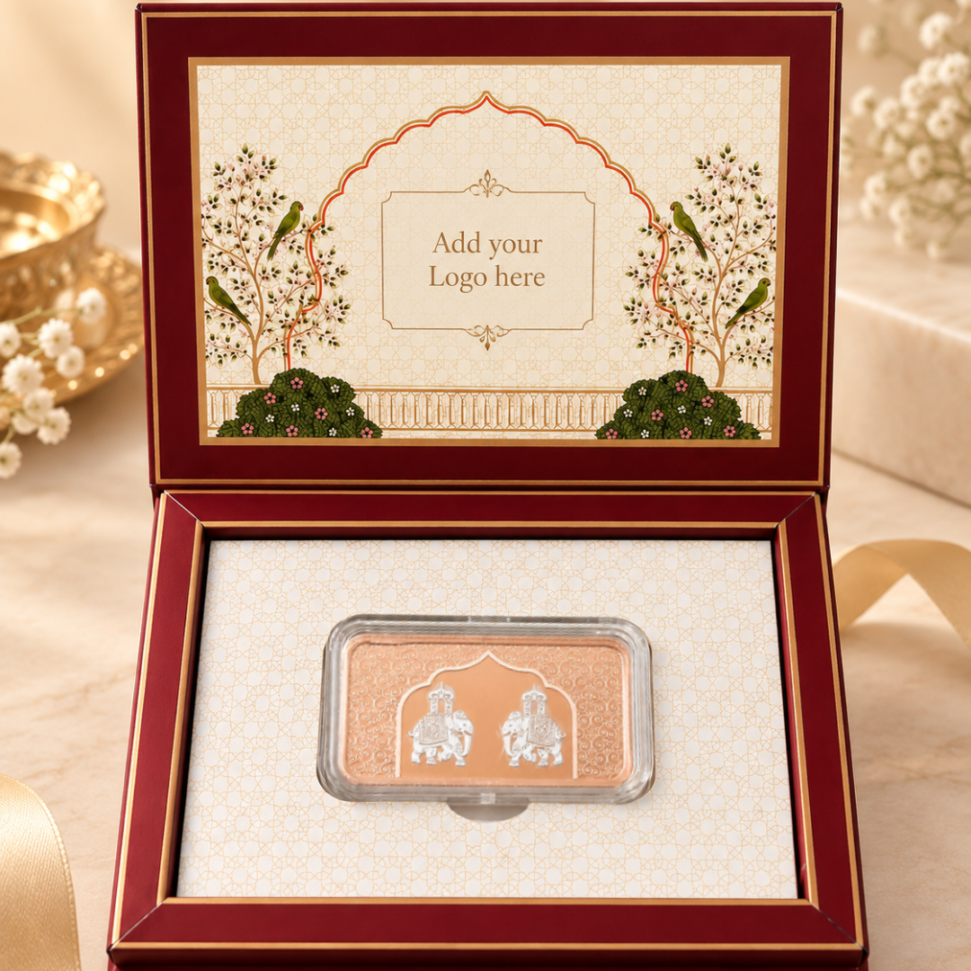 Two Elephant Design 20g 999 Pure Silver Coin with Premium Gift Box