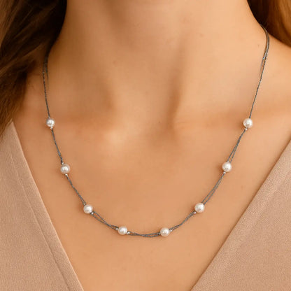 Multi-Layered Chic Pearl Necklace
