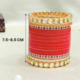 Pure Pearl Grace Kundan Red Chooda