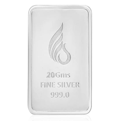 999 Pure Leaf in Hand Silver 20 gm Coin with red box