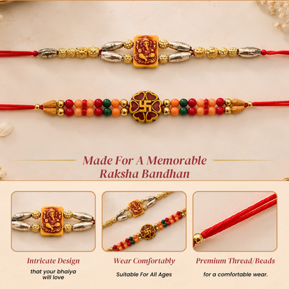 Siddhivinayak Rakhi Set Of 2