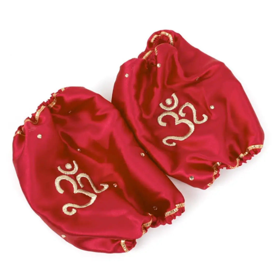 Elegant Om Satin Red Chooda Cover | Chotteylal and Sons