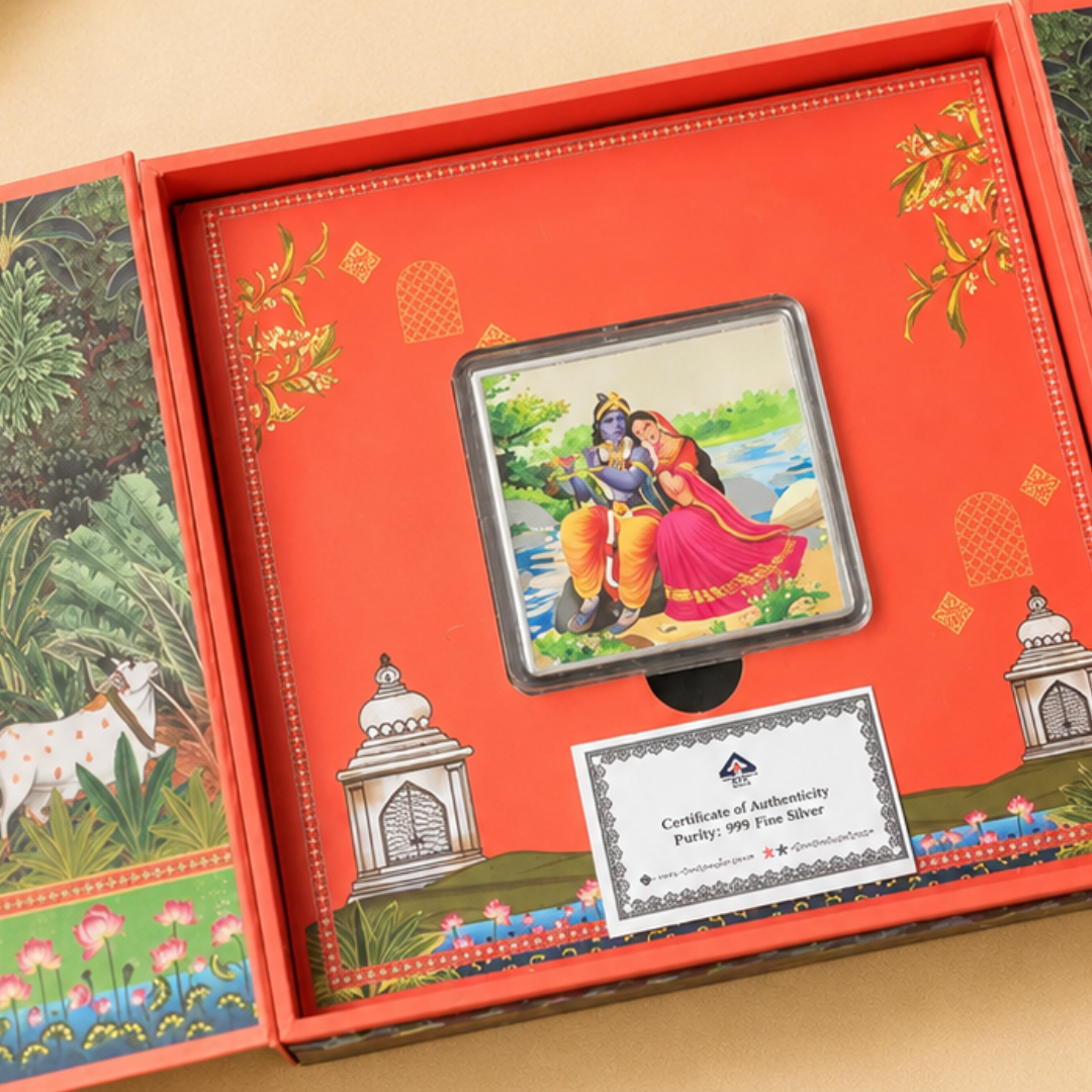 Radha Krishan, Square Shape, 40 g