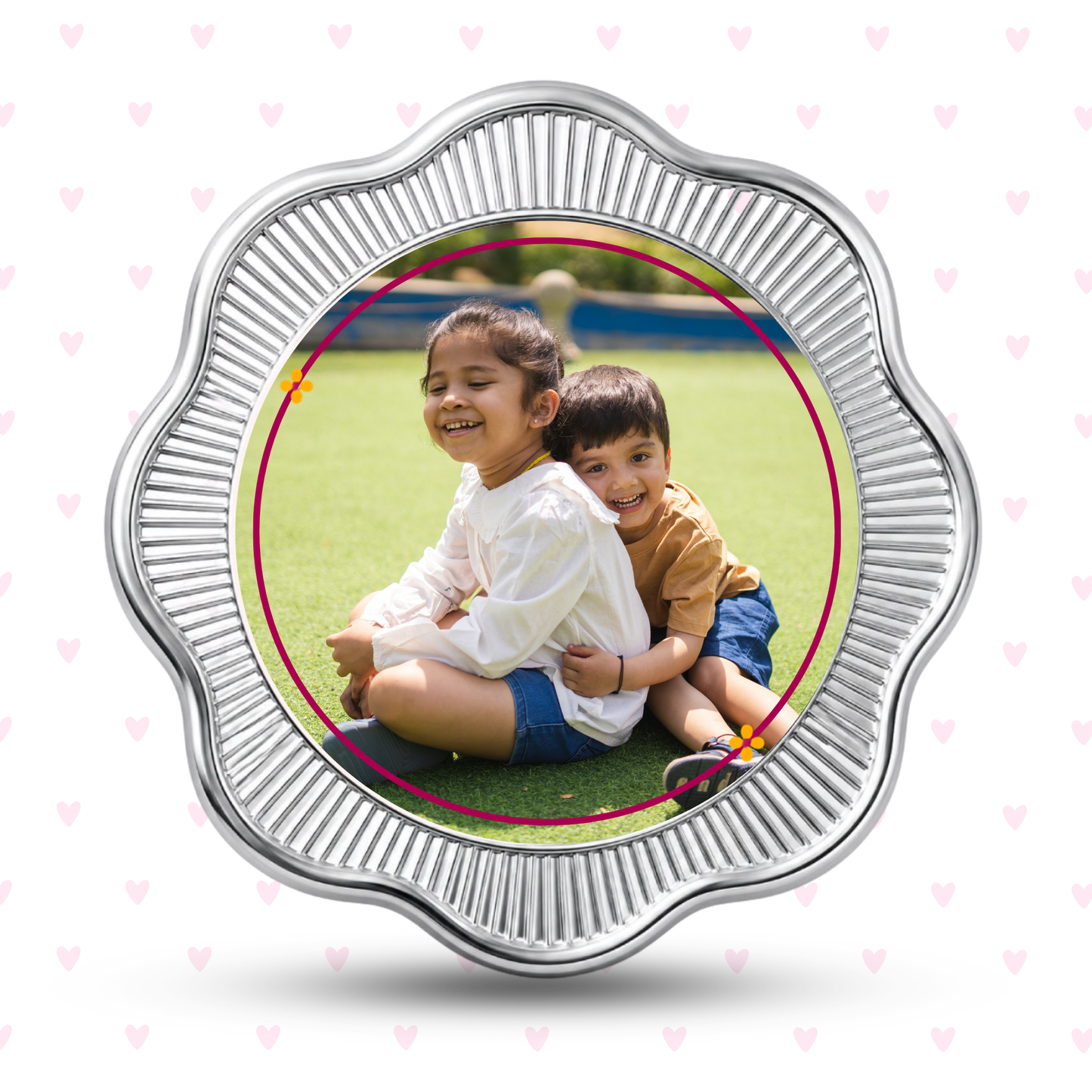 Ek Hazaaron Mein Meri Behna Hai – Personalised Photo Silver Coin Raksha Bandhan Gift for Sister