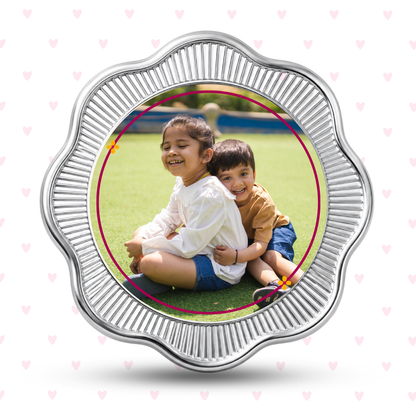 Ek Hazaaron Mein Meri Behna Hai – Personalised Photo Silver Coin Raksha Bandhan Gift for Sister