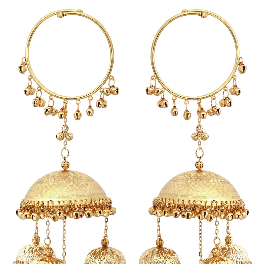 Golden Parineeti Chopra Inspired Short Bridal Kaleera - Customizable With Unique Charms