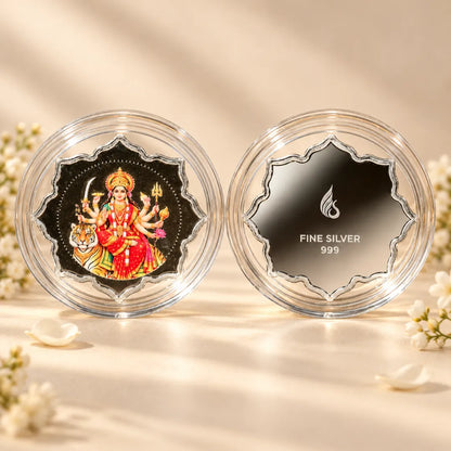 Shakti Swaroop Maa Durga Ji 2g 999 Pure Silver Coin