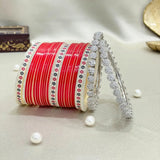 Pure Pearl Glamour Diamond Red Chooda