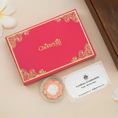 Lotus In Hand, Rose Gold Finish, Lotus Shape, Single (5 Gram), 999 Purity Silver Coin - Ready To Ship