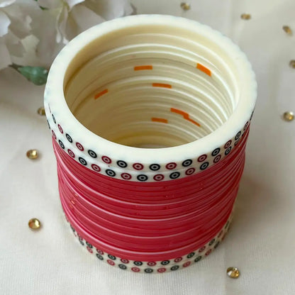 Pure Pearl Classic Red Chooda Set of 21