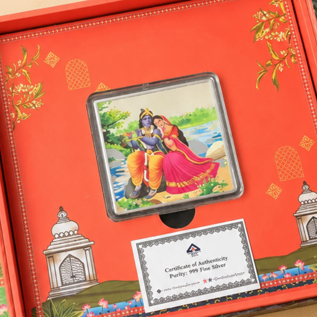 Radha Krishan, Square Shape, 40 g