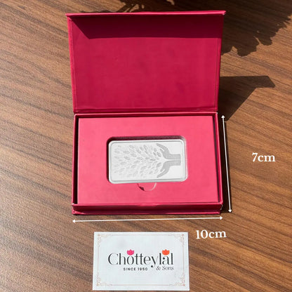 999 Pure Leaf in Hand Silver 20 gm Coin with red box