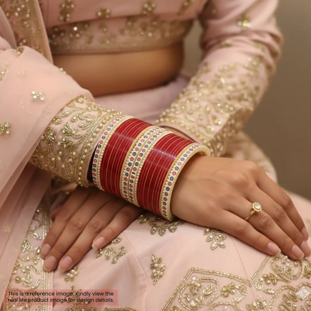 Pure Pearl Classic Pearls Dark Red Chooda