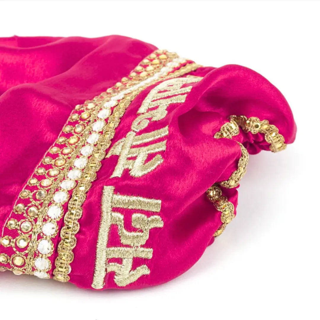 Sada Saubhagyavati Floral Motif Pink Chooda Cover | Chotteylal and Sons