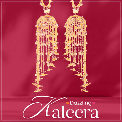 Golden Katrina Kaif Bollywood Inspired Bridal Kaleera - Customised with Motifs & Charms