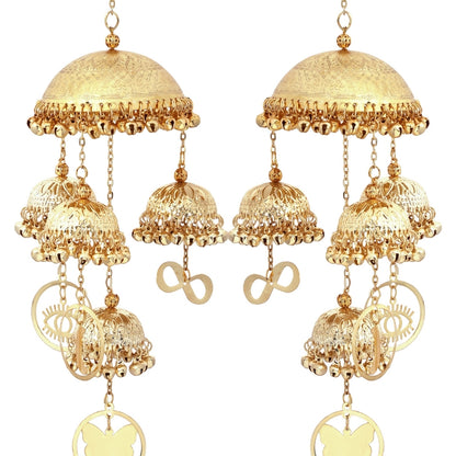 Golden Parineeti Chopra Inspired Short Bridal Kaleera - Customizable With Unique Charms