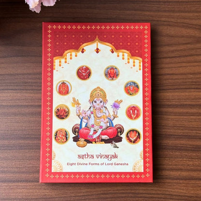 Ashtvinayak, Silver, 8 GM (1 Gram Each), UV Printed, 999 Purity Silver Coin