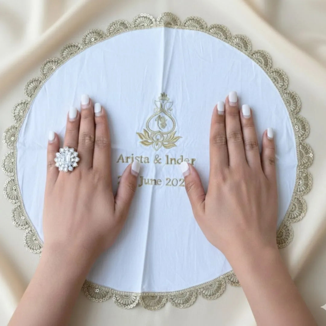 Wedding Ritual Hand Thaapa – Customised with Logo and 2 Line Taxt