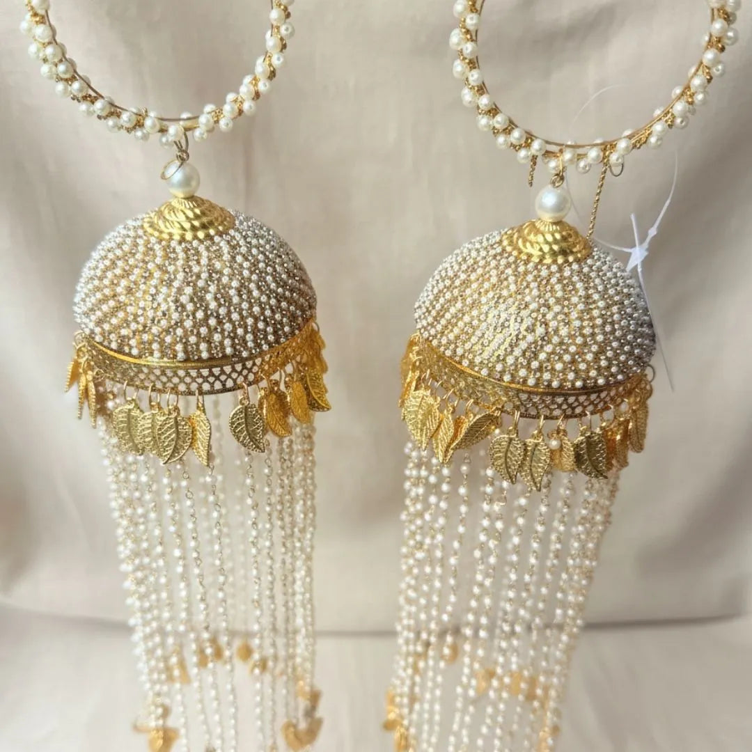 Traditional Long Golden Kaleera with Heritage-Inspired Design