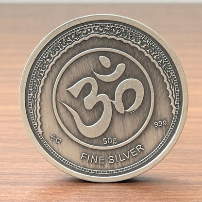Shri Ram Darbar 3D 50gm Silver Coin Gift Box Set
