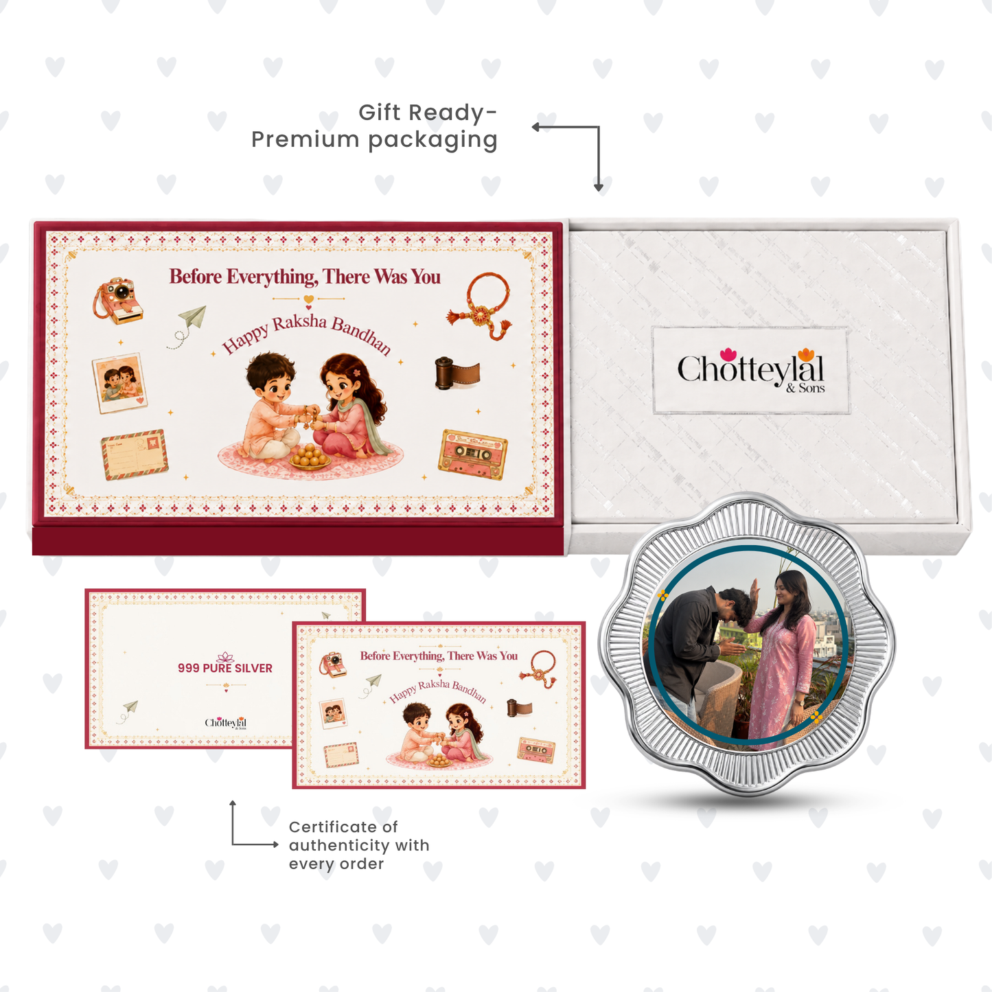 My Forever Emergency Fund – Personalised Photo Silver Coin Raksha Bandhan Gift