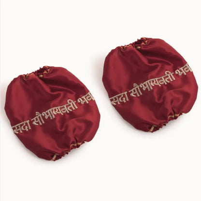 Sada Saubhagyavati Satin Maroon Chooda Cover | Chotteylal and Sons