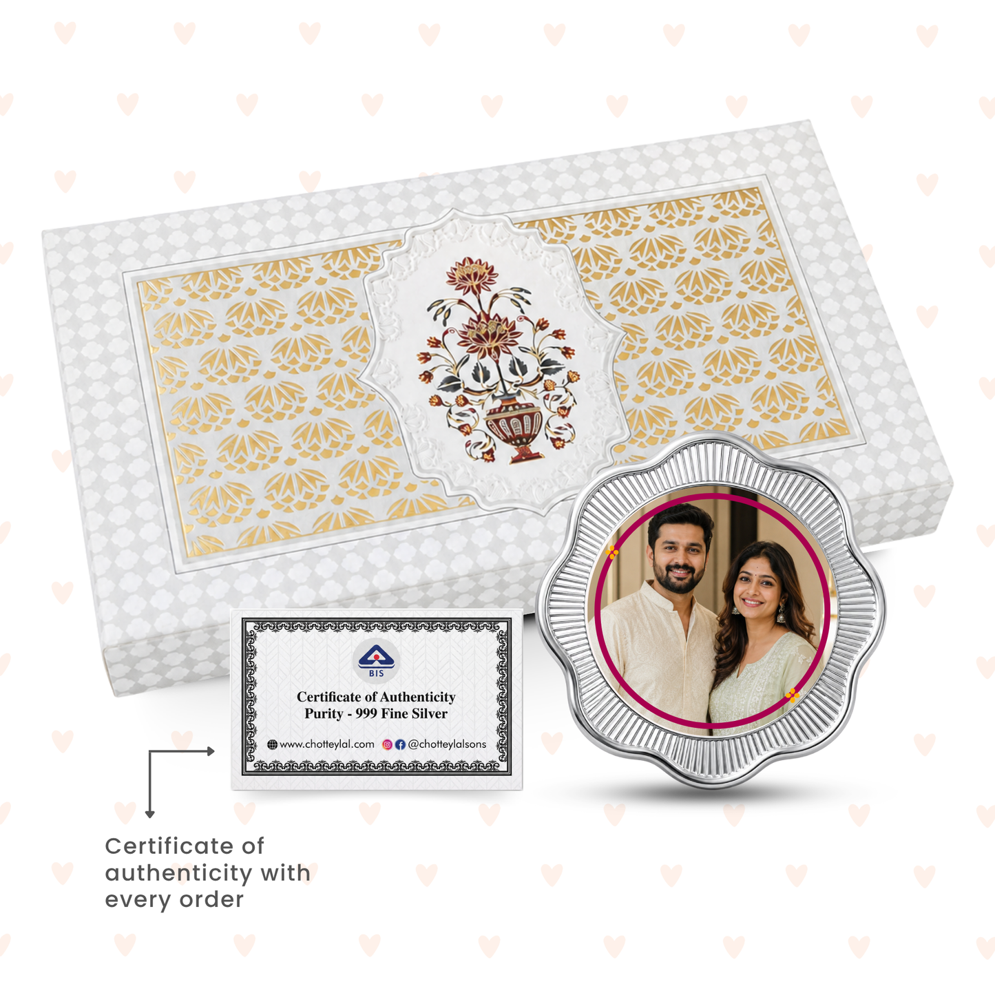 Ek Hazaaron Mein Meri Behna Hai – Personalised Photo Silver Coin Raksha Bandhan Gift for Sister