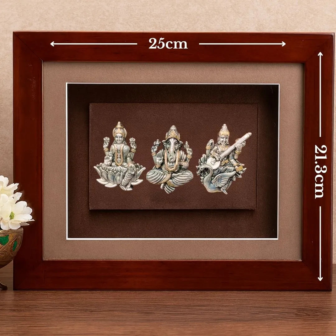 999 Laxmi Ganesh Saraswati Murti – A Divine Gift of Prosperity