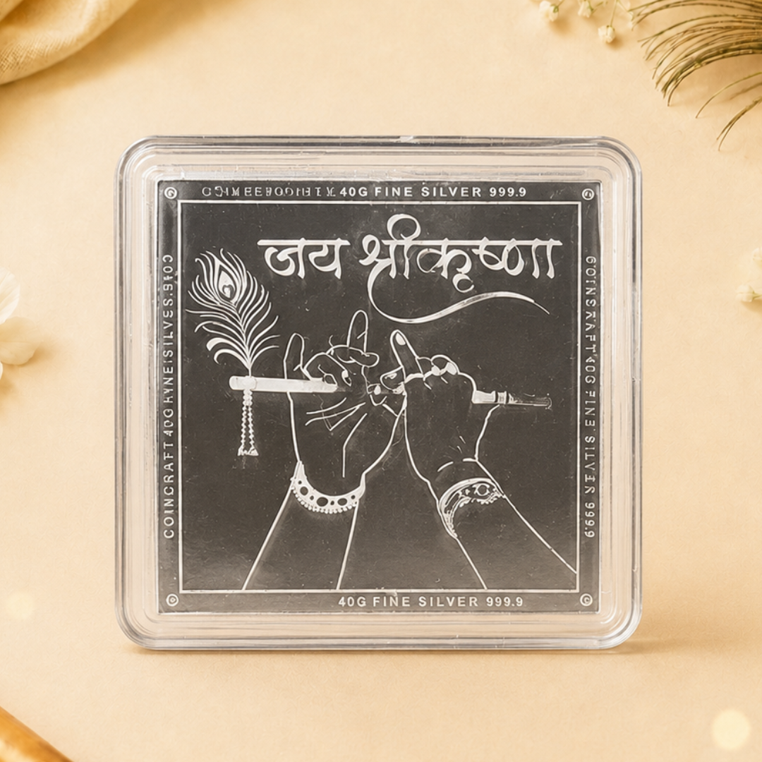Radha Krishan, Square Shape, 40 g