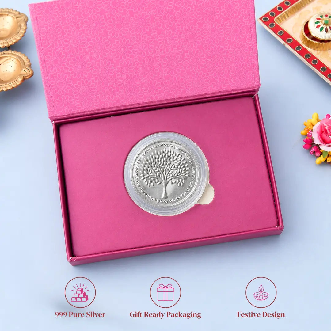 Festive 999 Pure Silver Coin Collection – Perfect Raksha Bandhan Gift