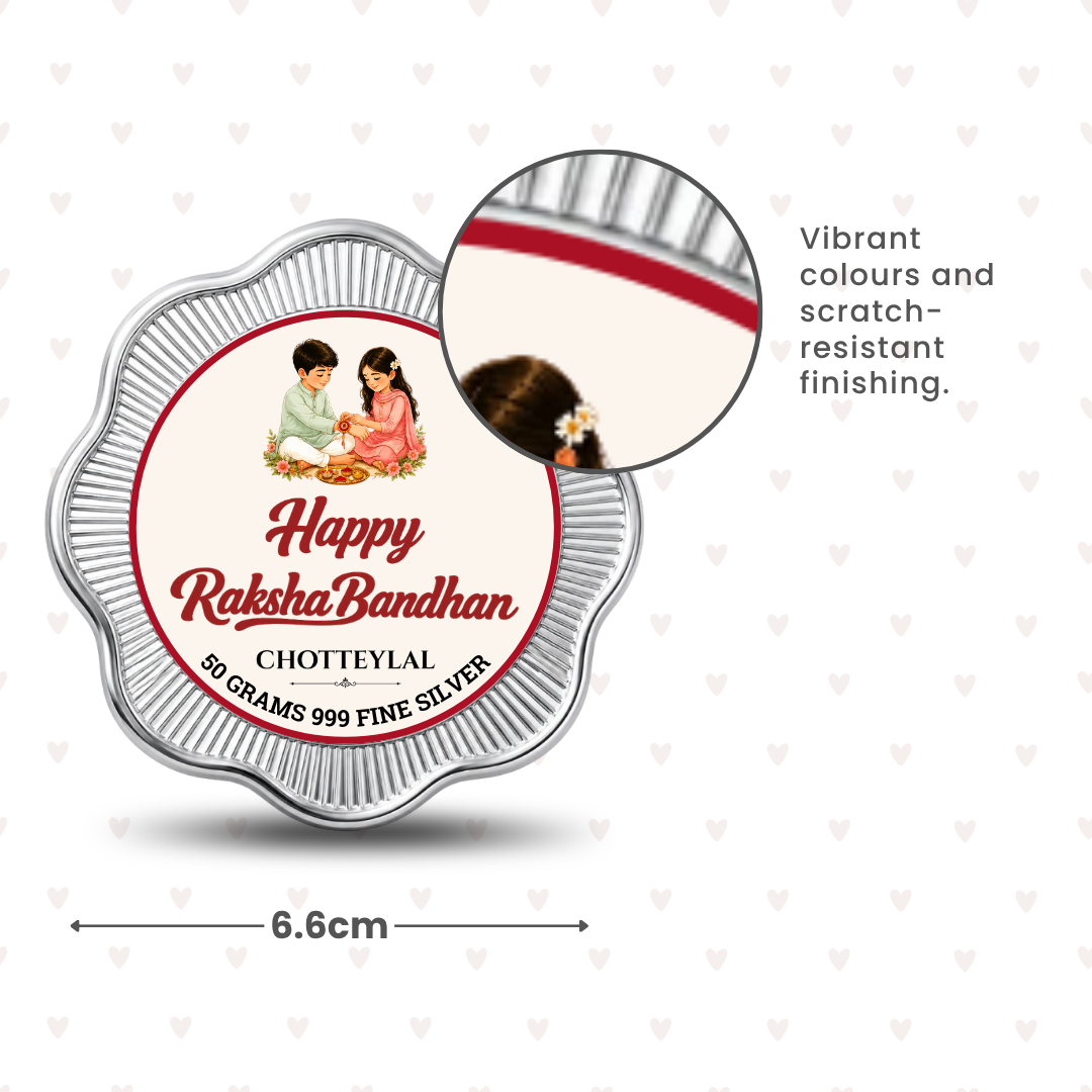 Happy Rakhi Sibling Bond 50g Silver Coin
