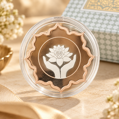 The Sacred Lotus – 50g 999 Silver Floral Coin