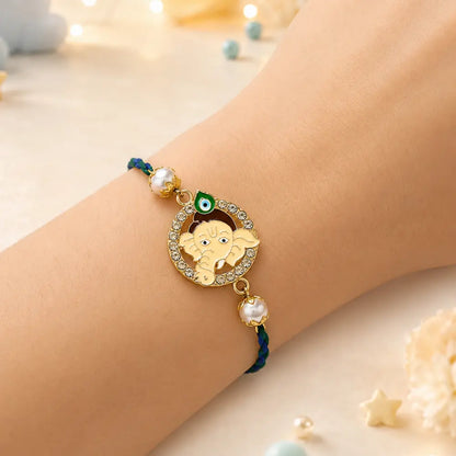 Kid's Rakhi - Freind Ganesha Design