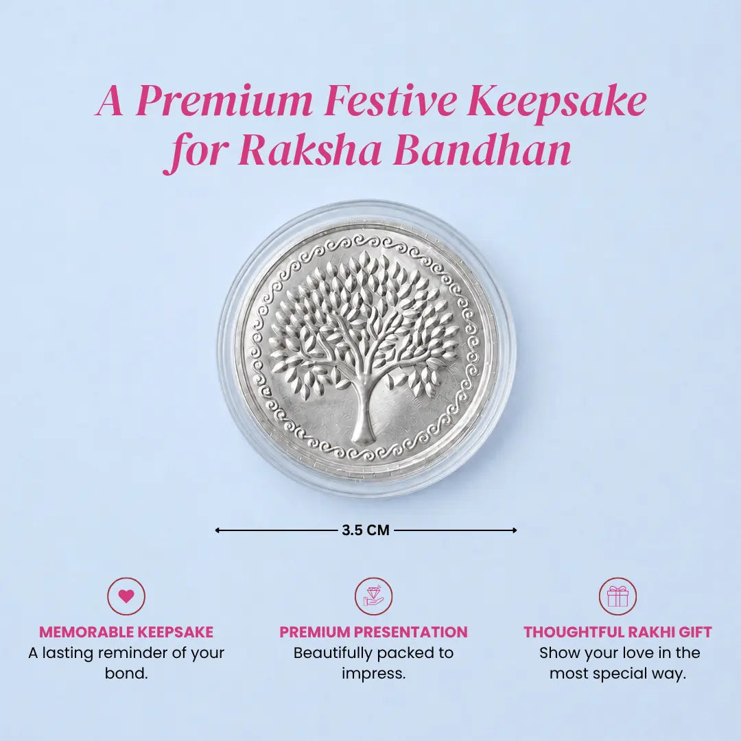 Festive 999 Pure Silver Coin Collection – Perfect Raksha Bandhan Gift