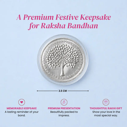 Festive 999 Pure Silver Coin Collection – Perfect Raksha Bandhan Gift