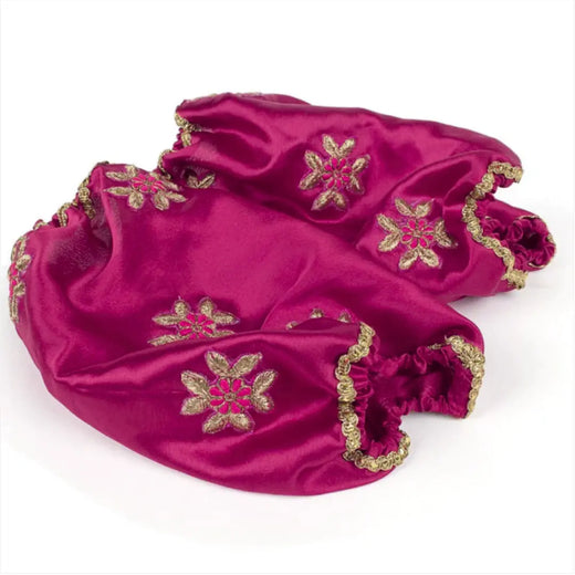 Satin Floral Pink Sada Saubhagyavati Chooda Cover | Chotteylal & Sons