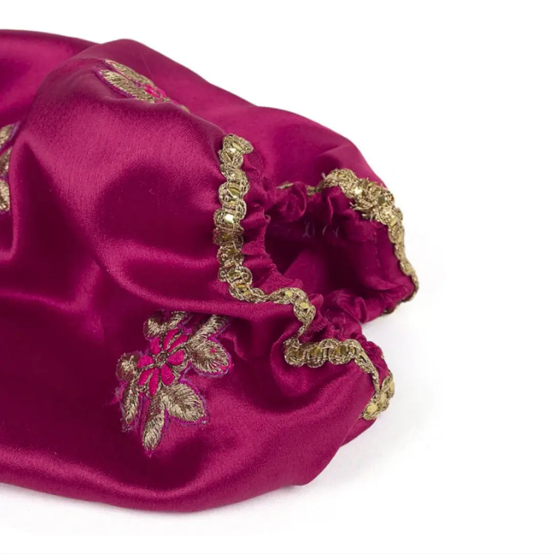 Satin Floral Pink Sada Saubhagyavati Chooda Cover | Chotteylal & Sons