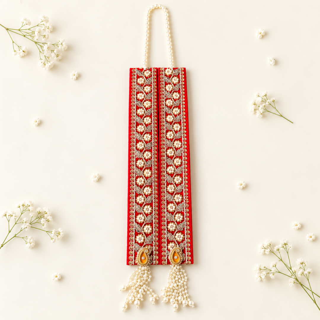 Red Floral Milni Mala