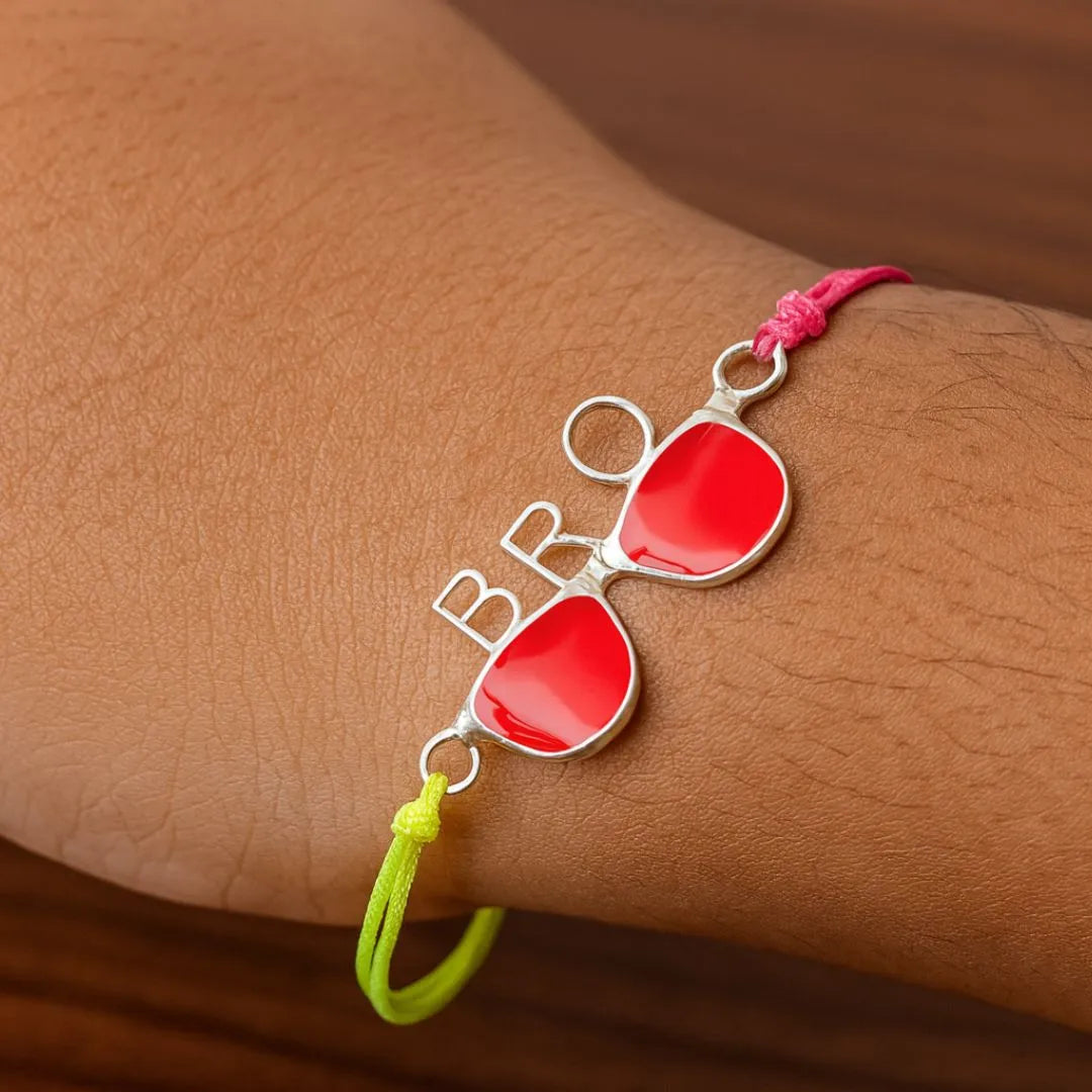 Cool Bro Rakhi – Stylish 92.5 Silver Rakhi with Funky Eyewear Design