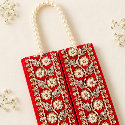 Red Floral Milni Mala