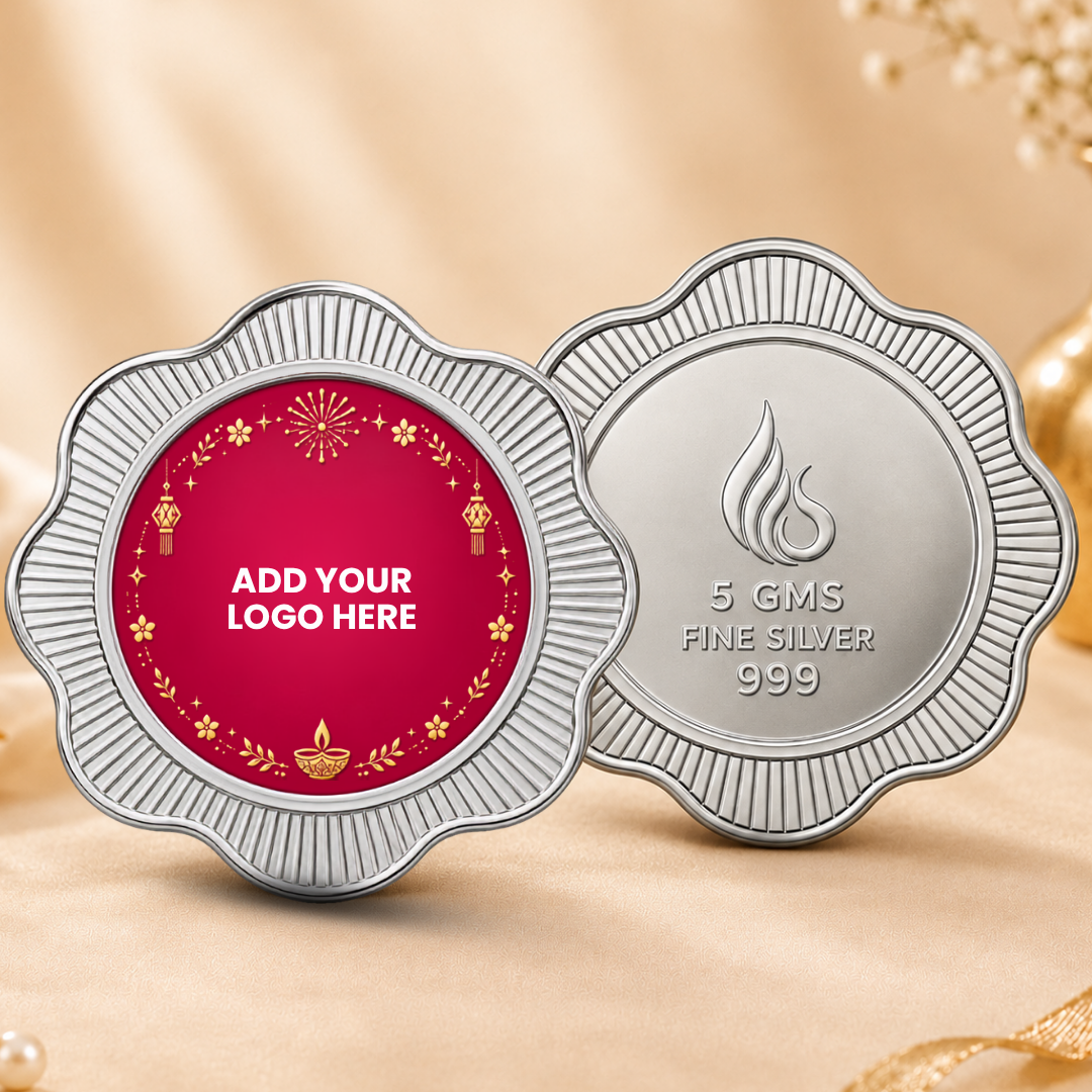 Petals of Prosperity — 5g Silver Coin, Add Your Company Logo