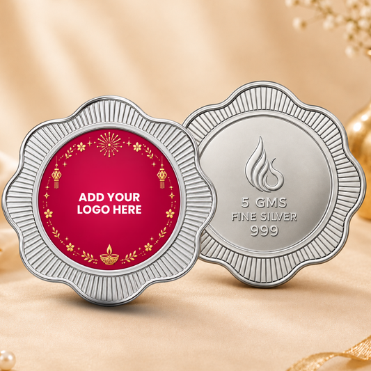 Petals of Prosperity — 5g Silver Coin, Add Your Company Logo