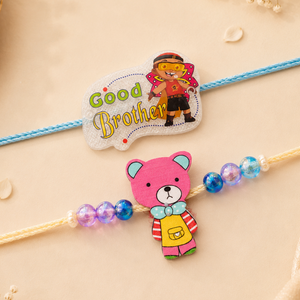 Kid's Rakhi - Set of 2 Beautiful Threads