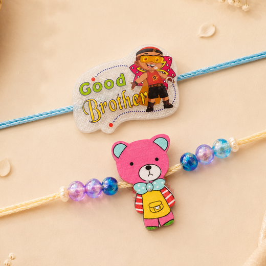 Kid's Rakhi - Set of 2 Beautiful Threads