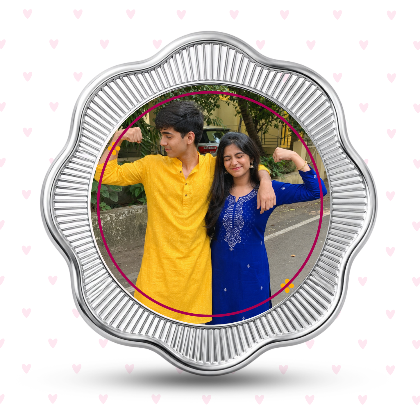 From Reels to Real Life – Personalised Photo Silver Coin Raksha Bandhan Gift