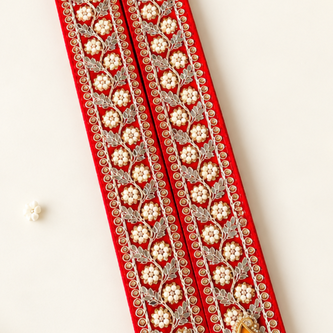Red Floral Milni Mala