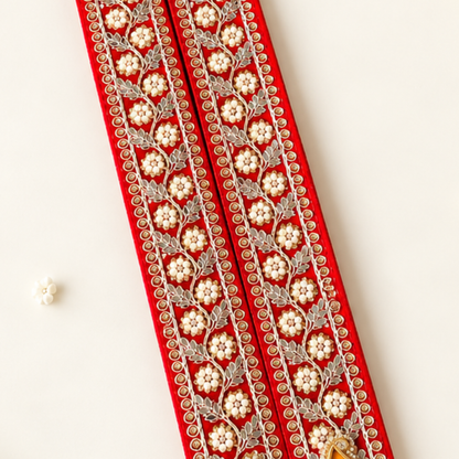 Red Floral Milni Mala