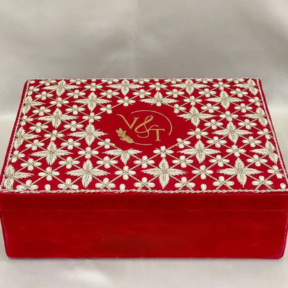 Premium Red Customised Chooda Box with Logo