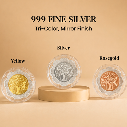 Auspicious Diya 30g Silver Coin Set - Add Logo/Message